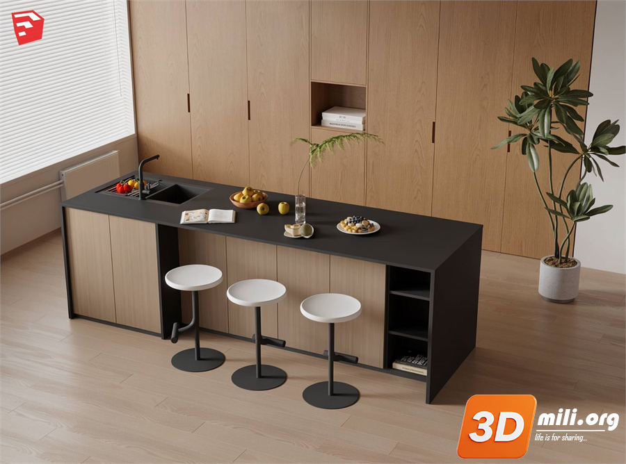 Kitchen island Skp Files
